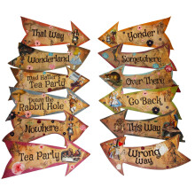 Alice in Wonderland Party Vintage Style Arrow SignsMad Hatters Tea Par