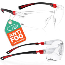 Nocry clear Safety glasses for Men and Women Lightweight Anti Fog Wor