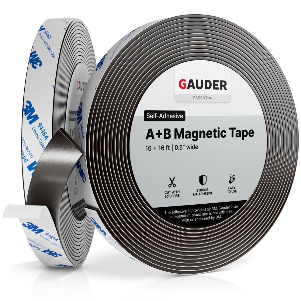 Gauder A+B Magnetic Tape I Magnetic Strips With Adhesive Backing For F 8719689185152