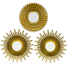 BONNYcO gold Decorative Wall Mirrors Pack of 3 Decorative Mirrors Idea