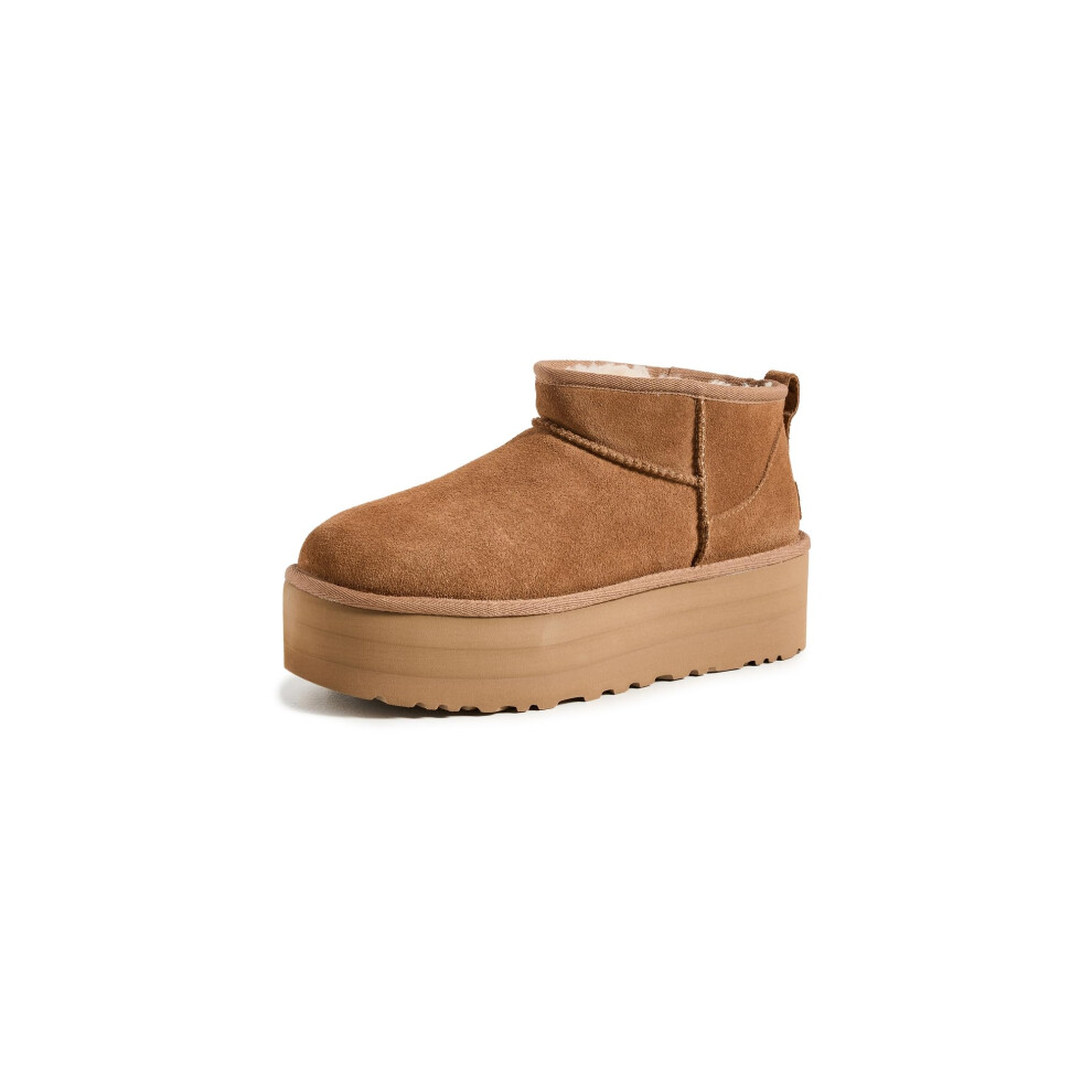 Ugg Womens classic Ultra Mini Platform Fashion Boot  chestnut  6
