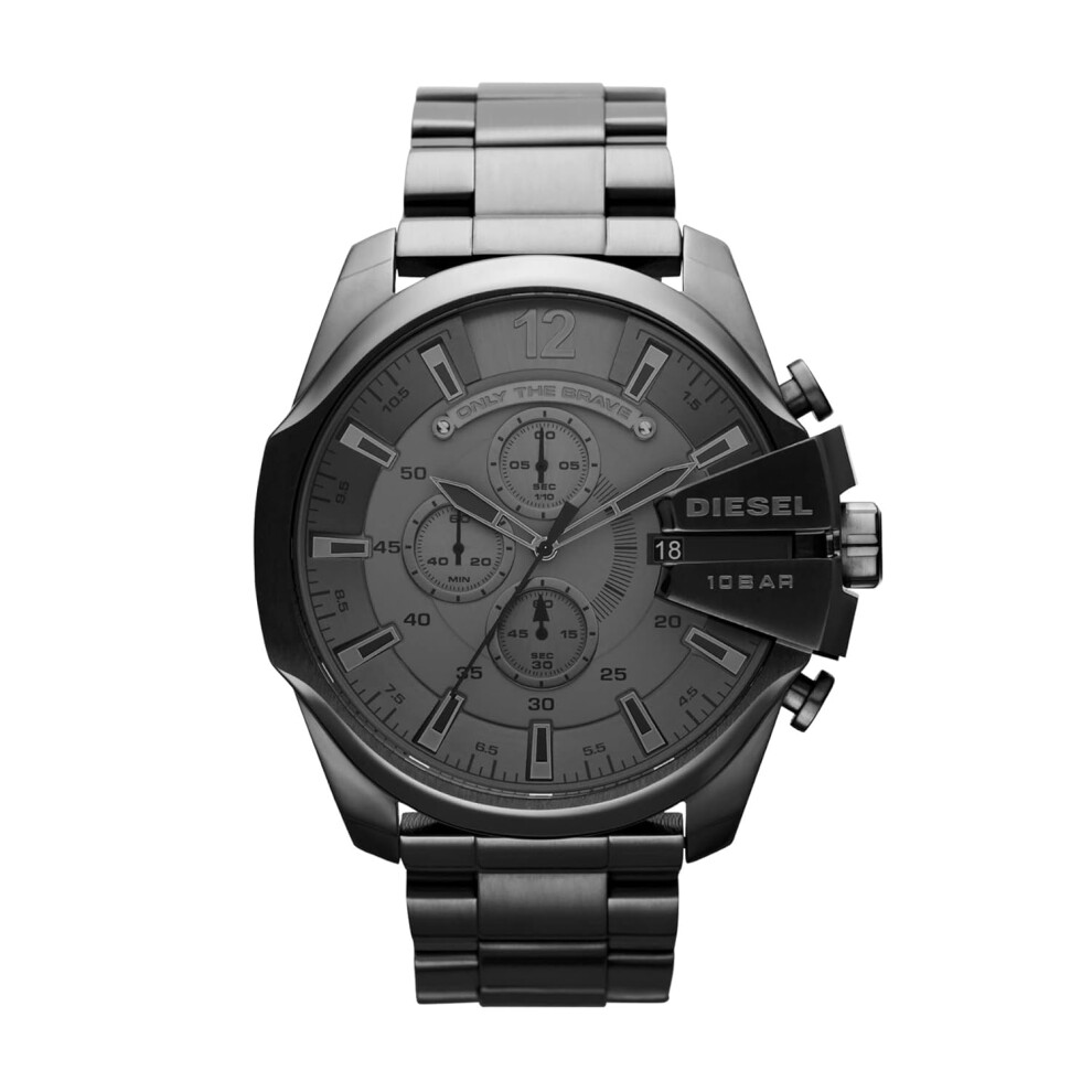 Diesel Mens 59mm Mega chief Quartz Stainless Steel chronograph Watch