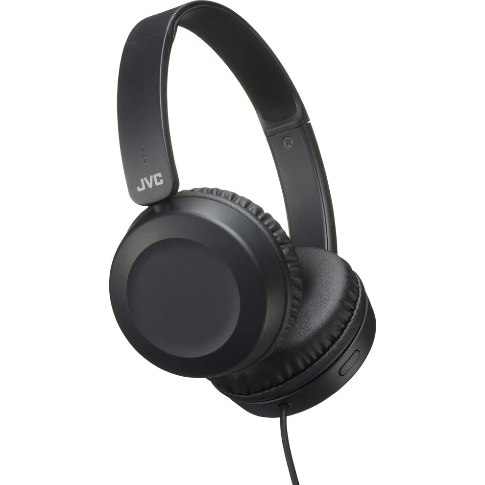 JVc Lightweight On Ear Headphones with Powerful Sound Integrated Remot