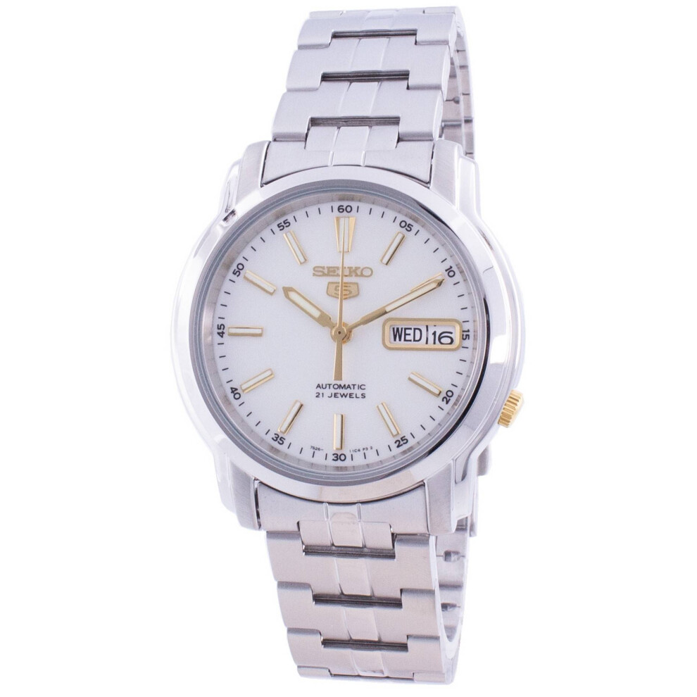 Seiko 5 Automatic White Dial SNKL77 SNKL77K1 SNKL77K Men's Watch