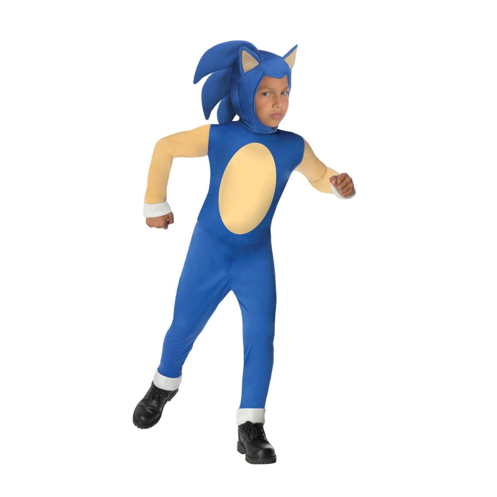 Sonic The Hedgehog Jumpsuit & Mask Costume Child Large 12-14