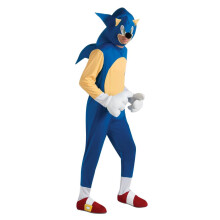 Rubie's Sonic The Hedgehog Deluxe Erwachsenenkostm, Blau, Standard