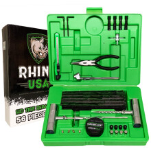 Rhino USA Tire Plug Repair Kit (86-Piece) Fix Punctures & Plug Flats w