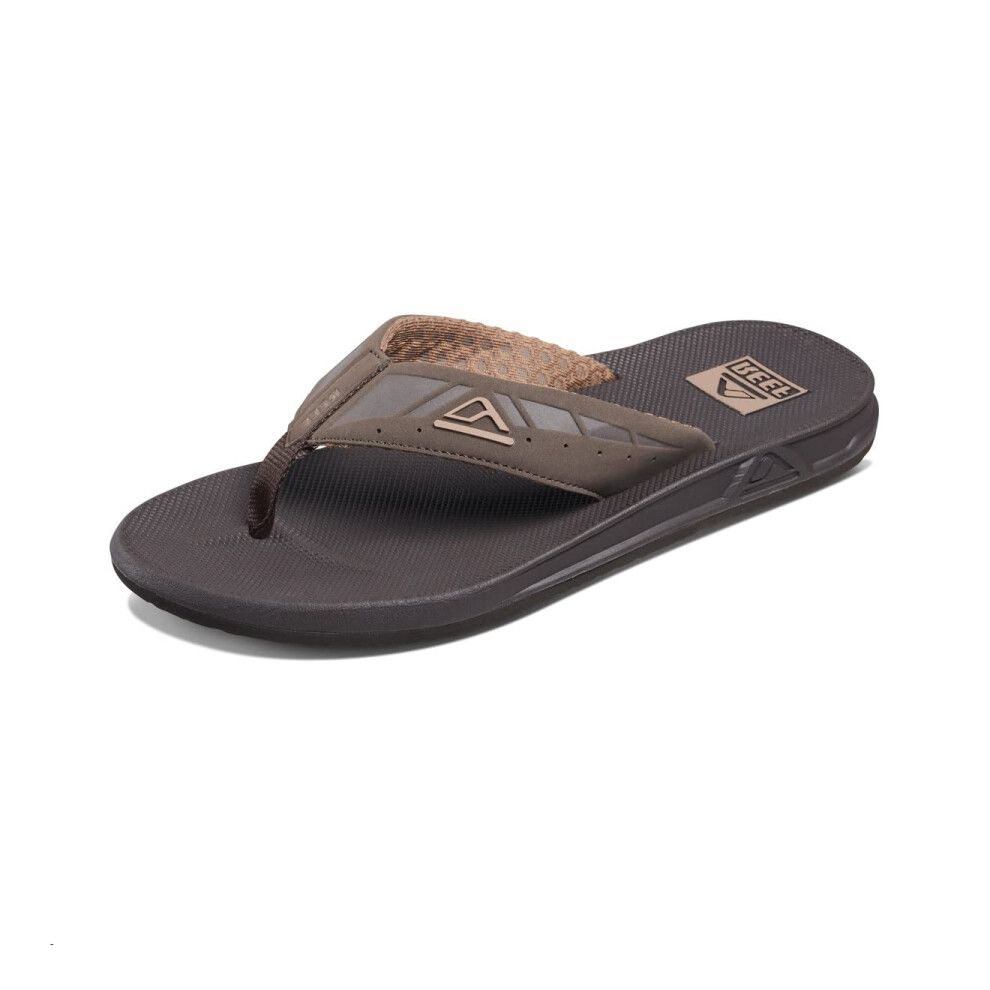 Reef mens Phantoms Flip Flop  Brown  17 US