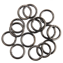 JWBIZ 12st Trigger Spring O Ringar Karbinhake för Nyckelringar,Väskor (Gun Black, 1 1/4 tum)