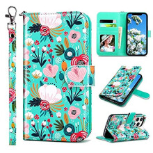 ULAK Compatible with iPhone 13 Wallet Case for Women  Premium PU Leath