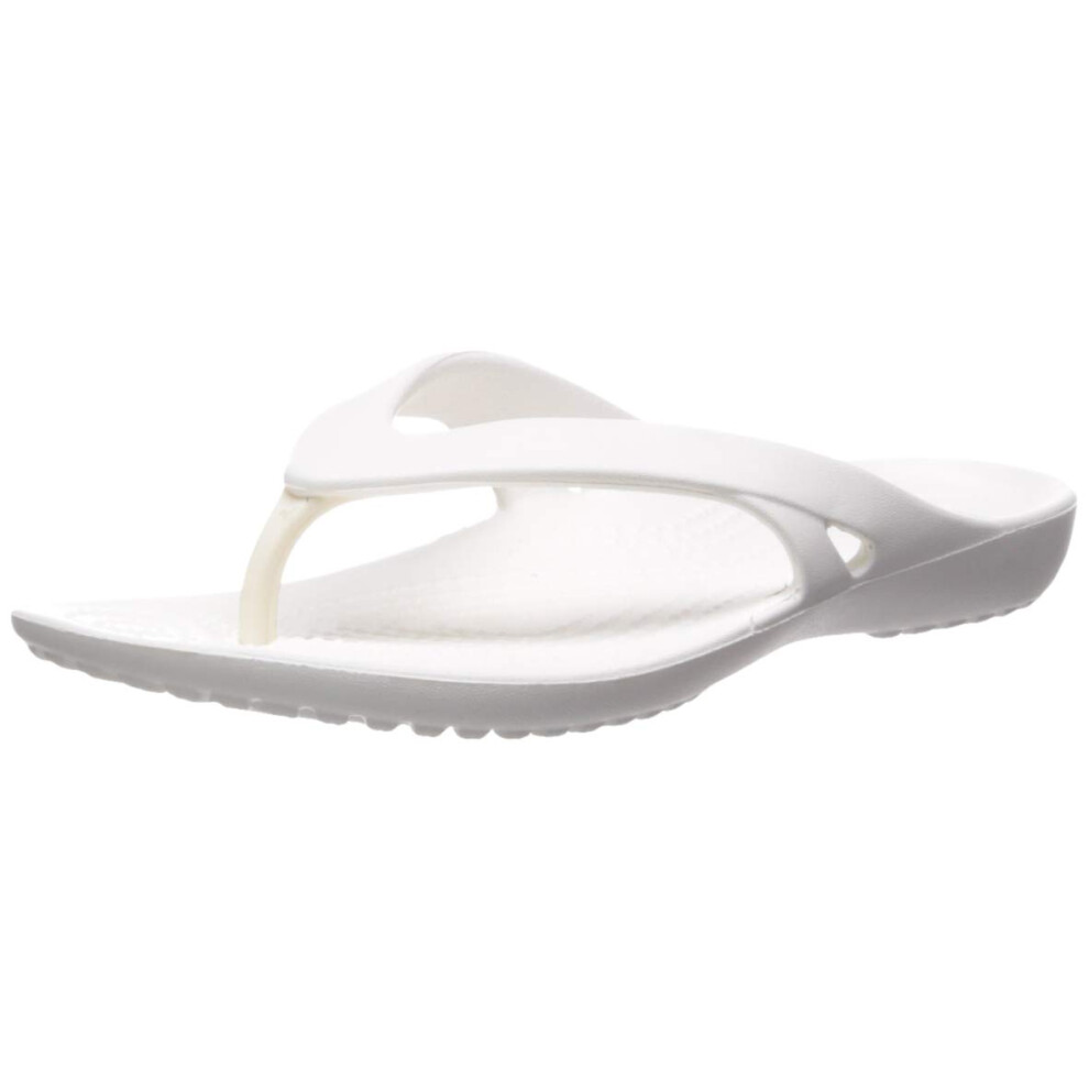 crocs womens Kadee Ii Flip Flop  White  6 US