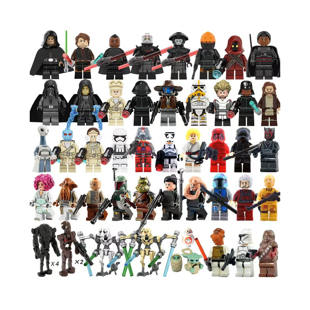 (50pcs-A) Star Wars Minifigures Model Building Block Figure Toy Kids Toy Gift Fit Lego