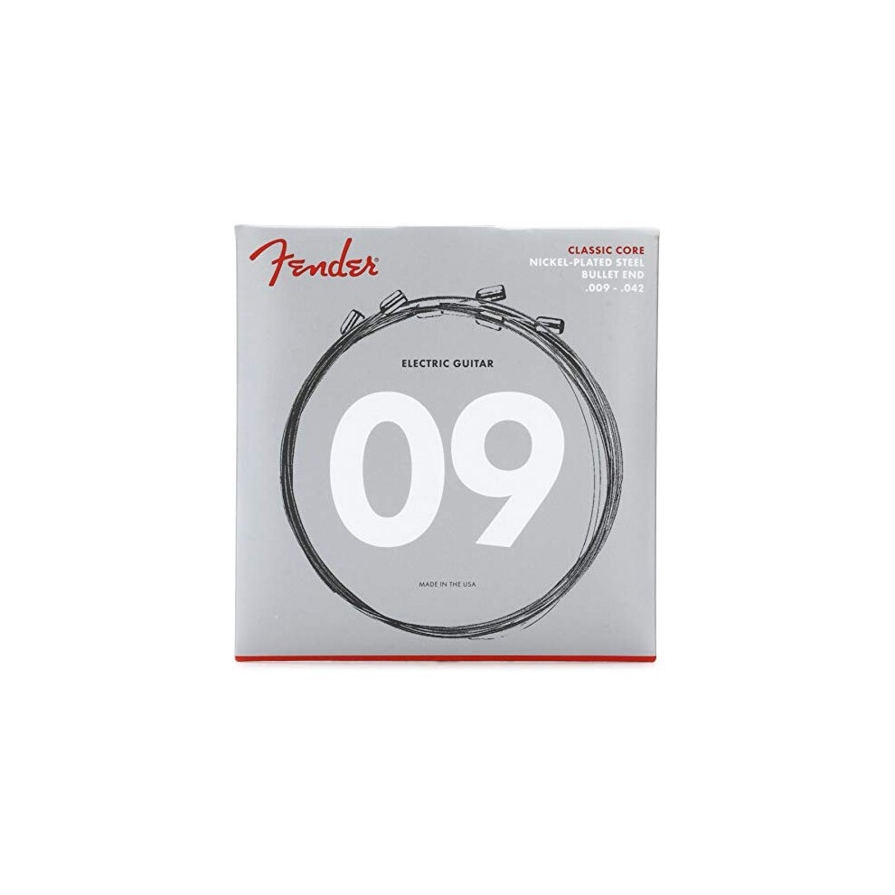 Fender Classic Core Electric Guitar Strings  Nickel Plated Steel  Bull