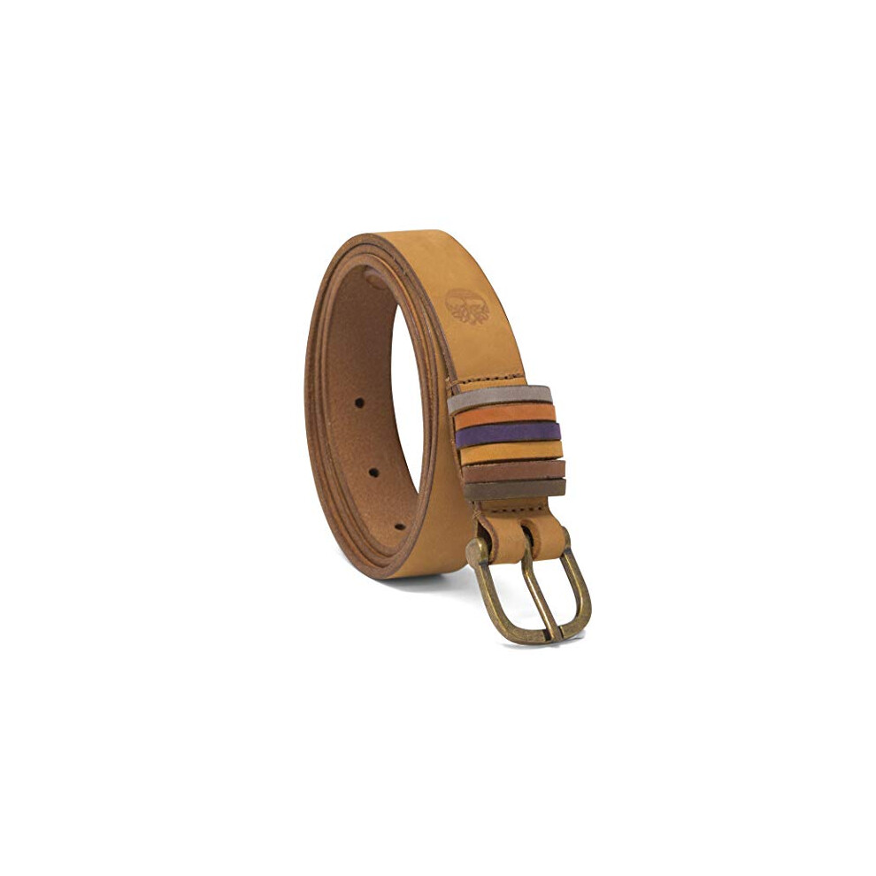 Timberland Womens casual Leather Belt for Jeans  Wheat (Rainbow Keeper