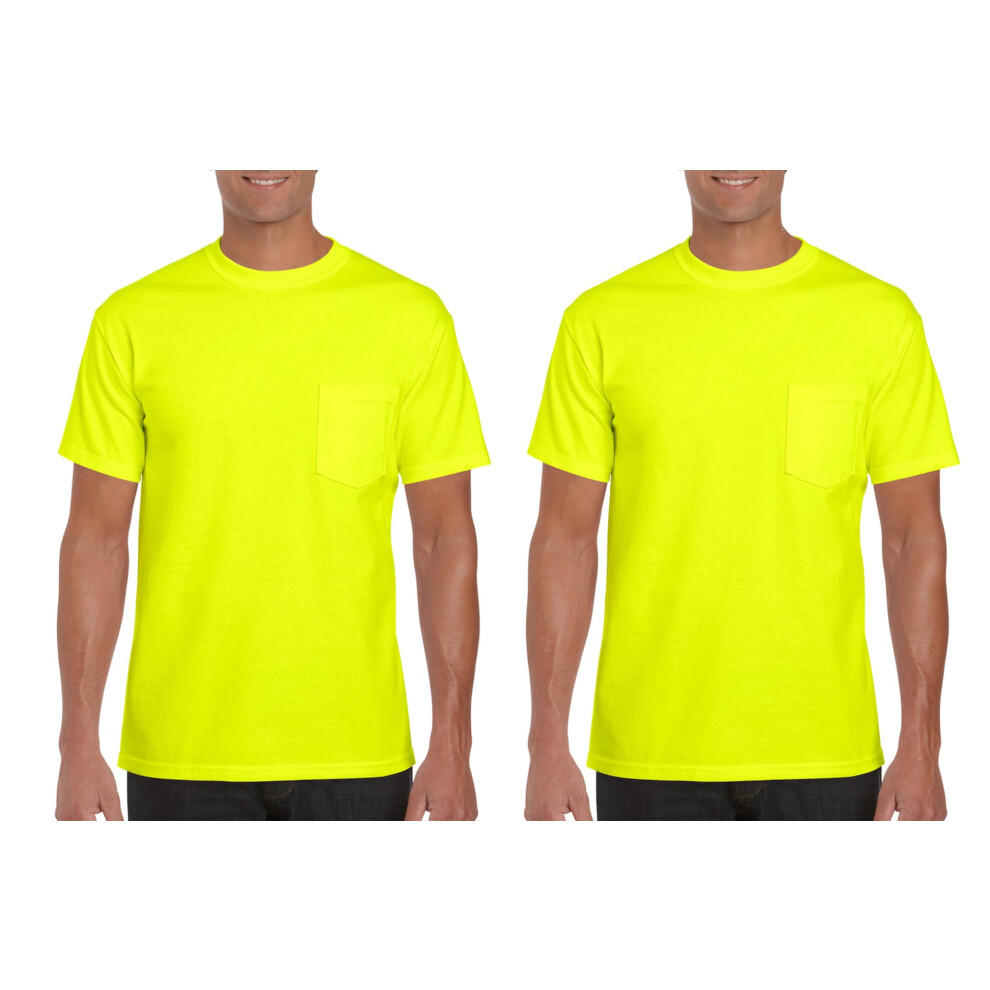 Gildan mens Dryblend Workwear T-shirts With Pocket  2-pack T Shirt  Sa