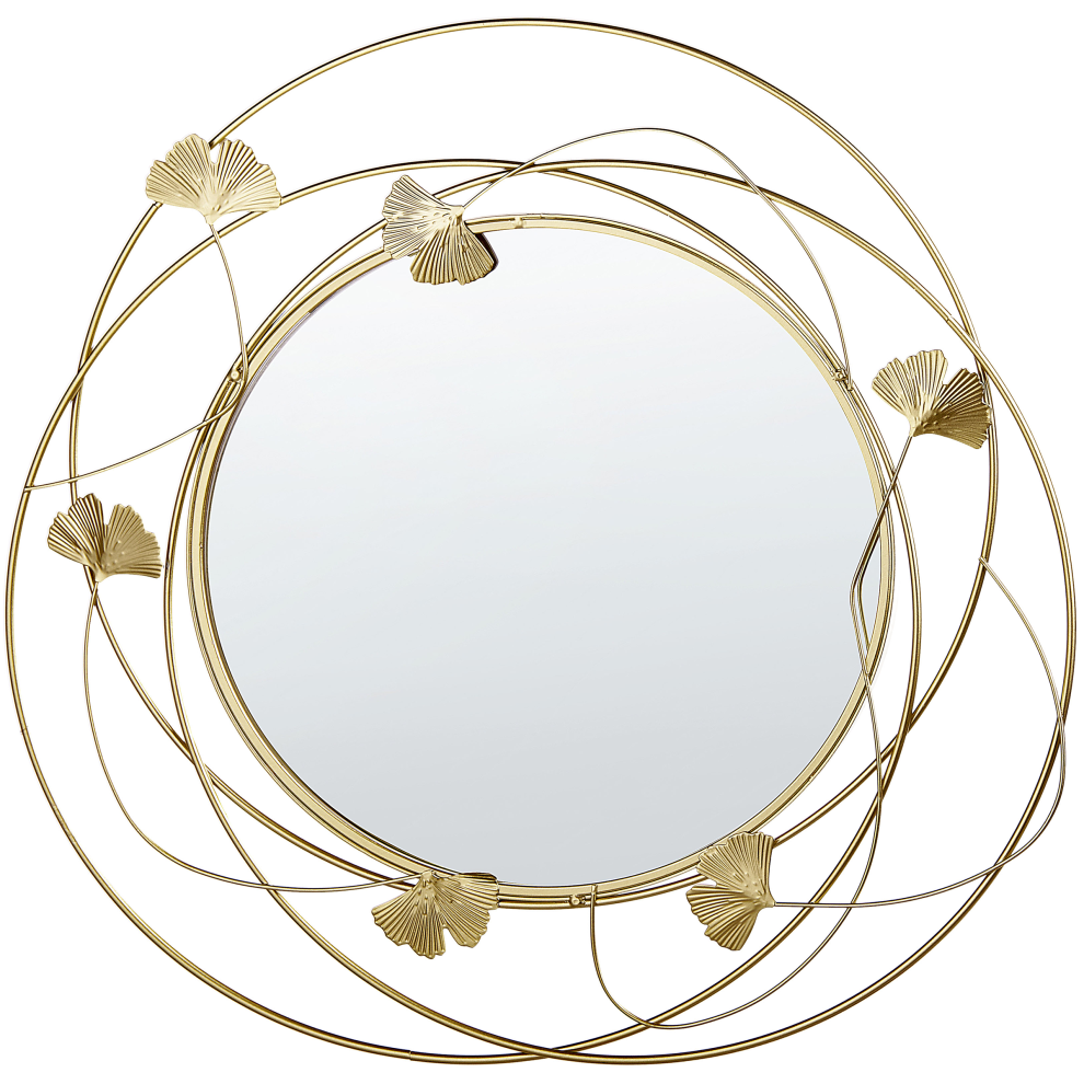Wall Mirror ANGLET 47 cm 45 cm Metal Gold