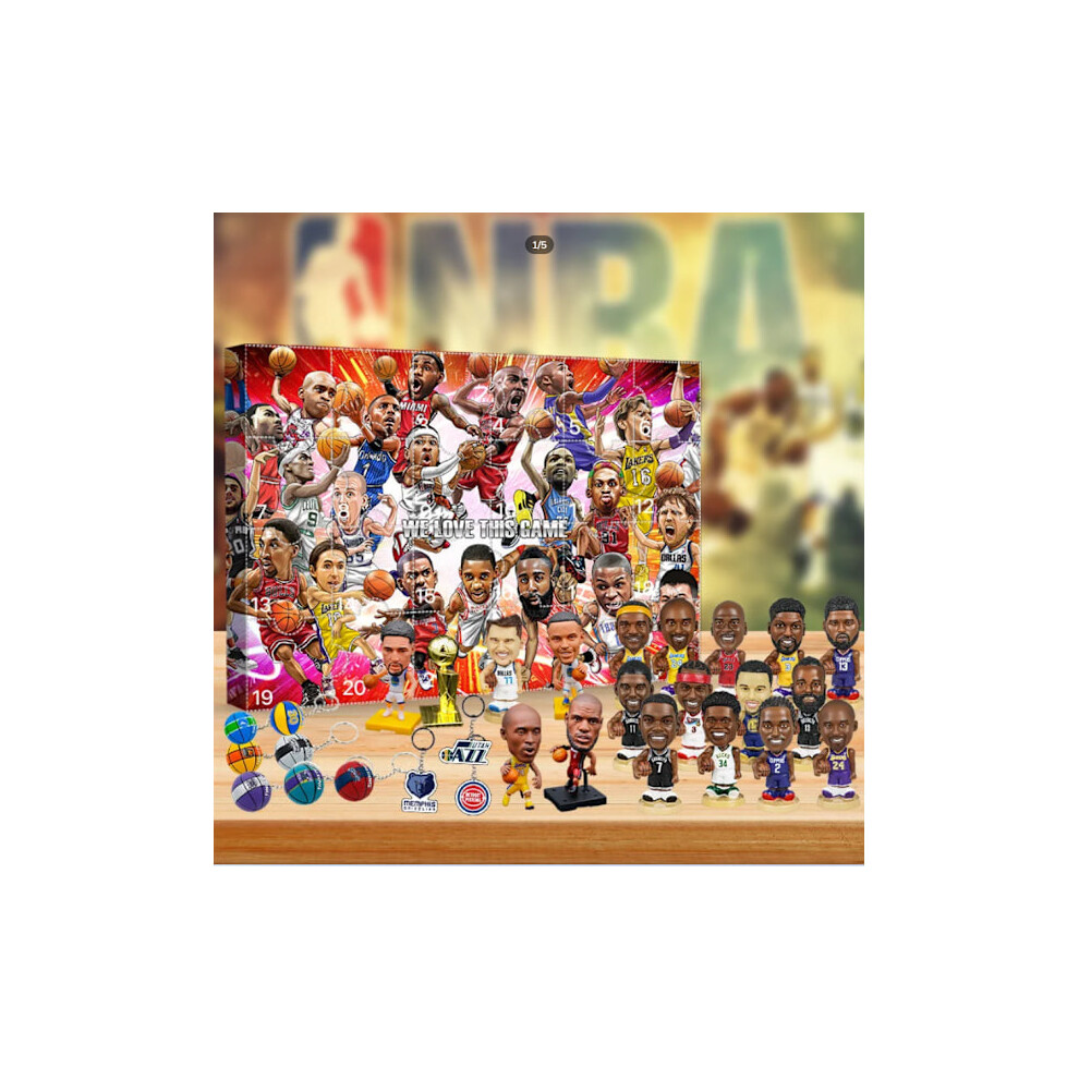NBA Christmas Calendar 2024 Christmas - NBA Christmas Calendar 24 Doors, James, Kobe and other plaid gifts