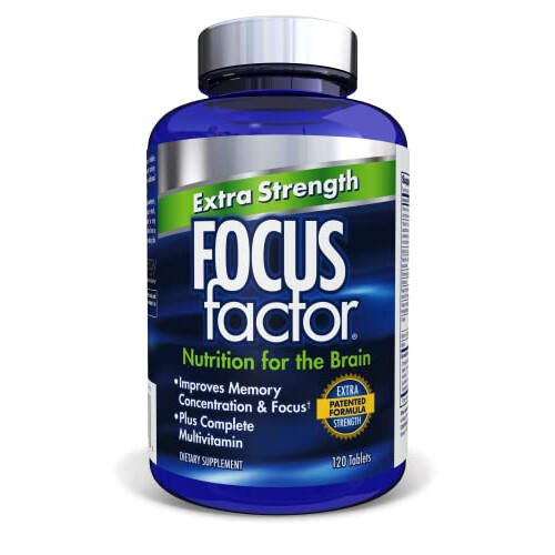 Focus Factor Adults Extra Strength  120 count - Brain Supplement for M