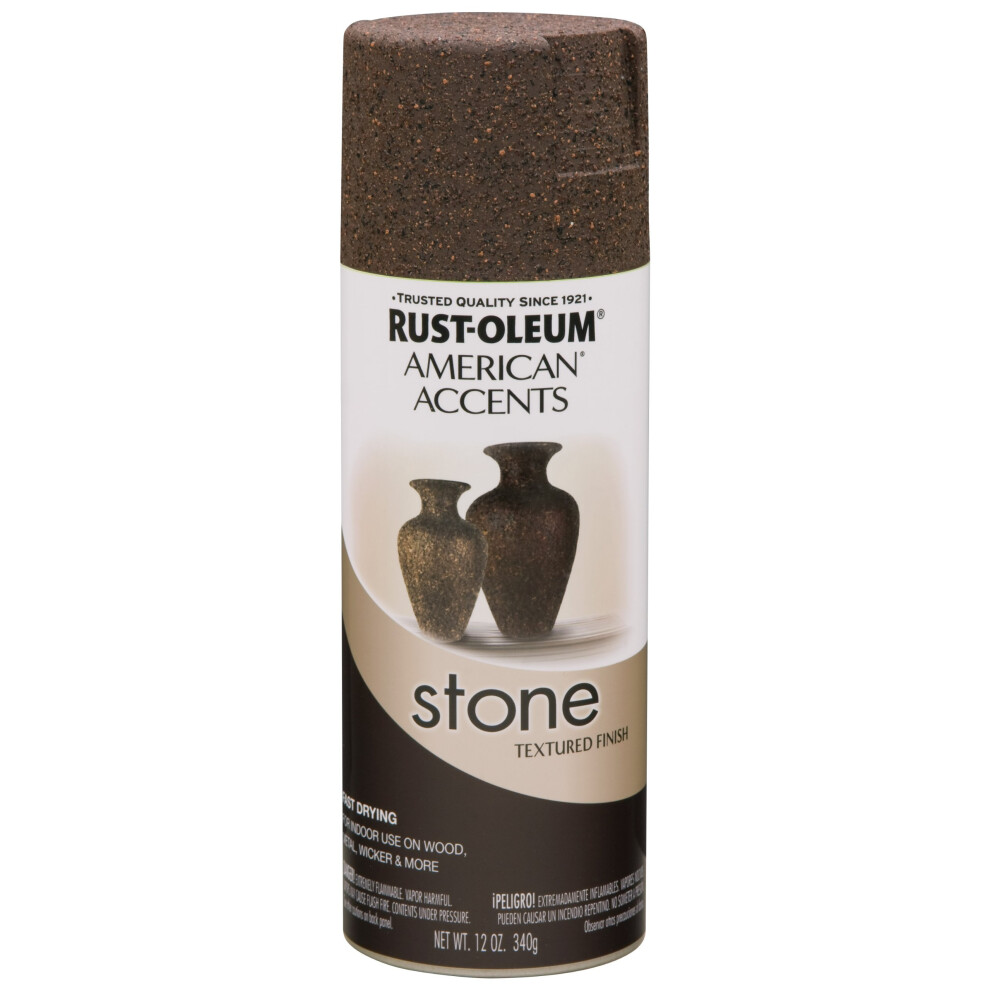 Rust-Oleum 238324 Stone creations Spray  12 oz  Mineral Brown