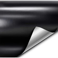 VViViD+ Pellicola adesiva premium in vinile nero satinato (3 piedi x 5 piedi)