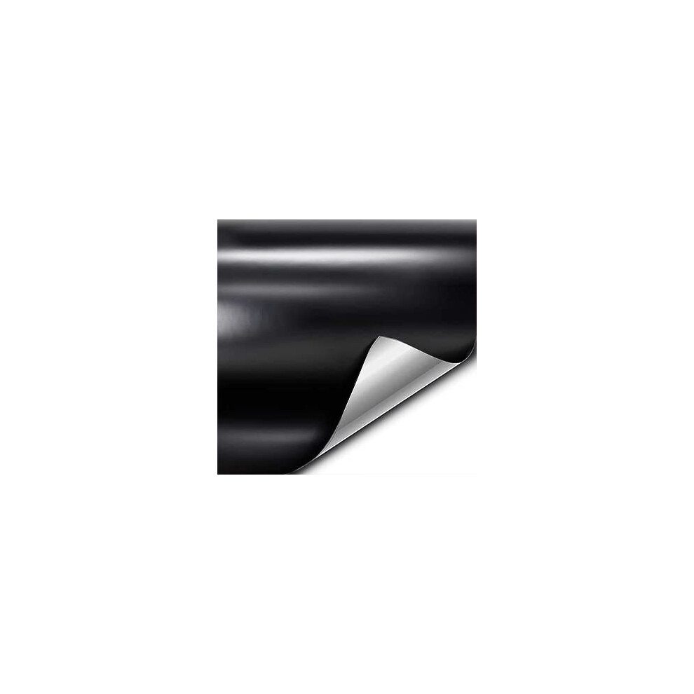 Vvivid+ Satin Premium Adhesive Vinyl Wrap Film (3Ft X 5Ft) Black 628856018545
