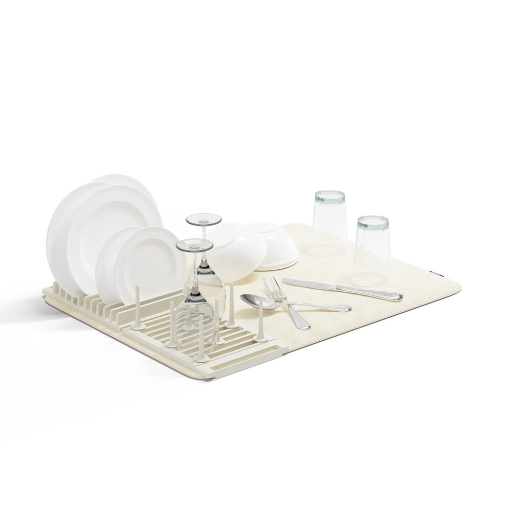 Umbra UDry Peg Drying Rack with Mat  Linen