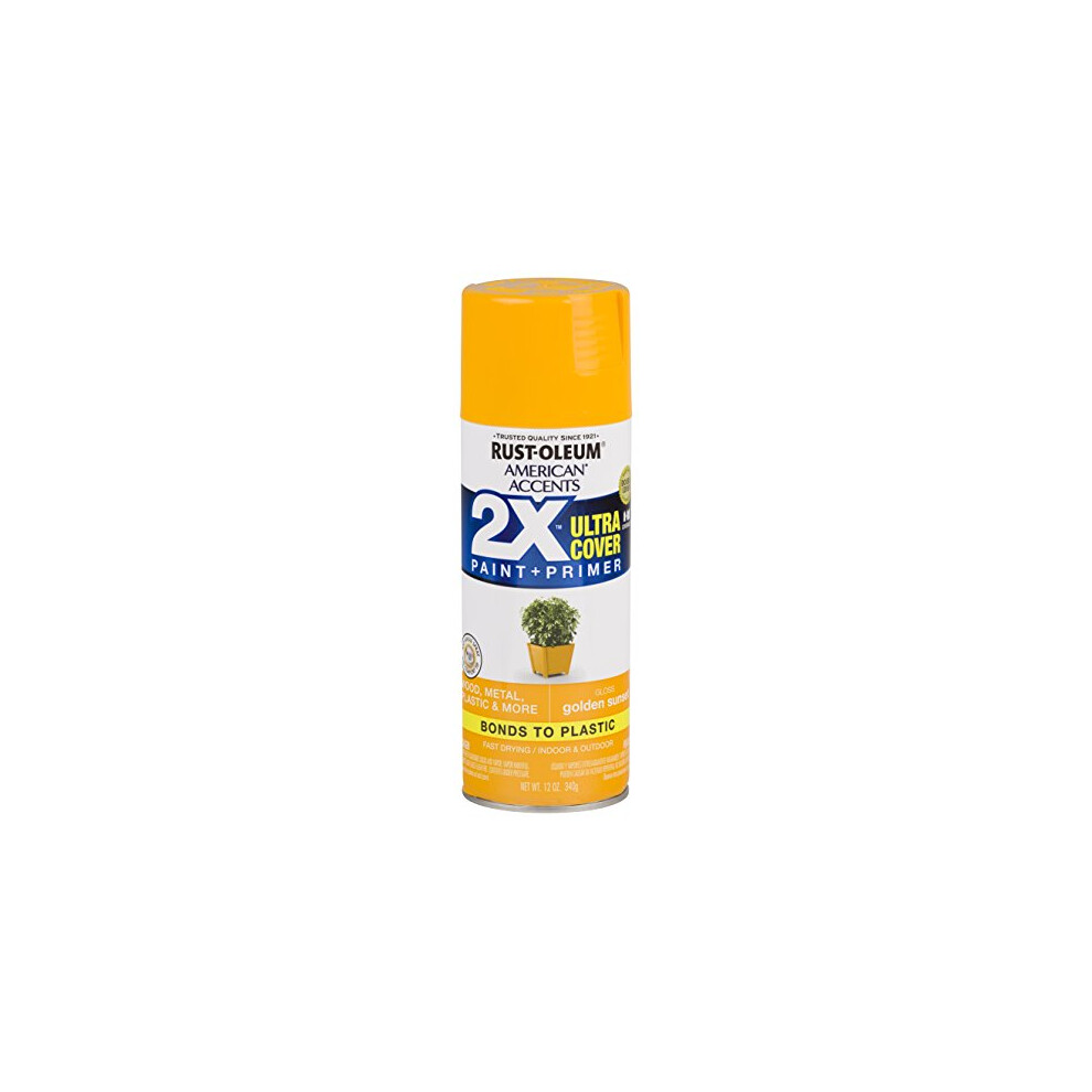 Rust-Oleum 327884 American Accents Spray Paint  12 Ounce  gloss golden