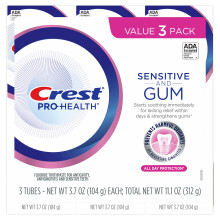 crest Pro-Health purukumi ja Sensitivity Sensitive hammastahna All Day Pr
