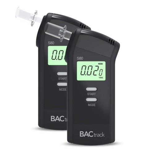 BACtrack S80 Alcoltest (2 Pezzi) | Precisione Professionale | Certificato DOT & NHTSA | Portable