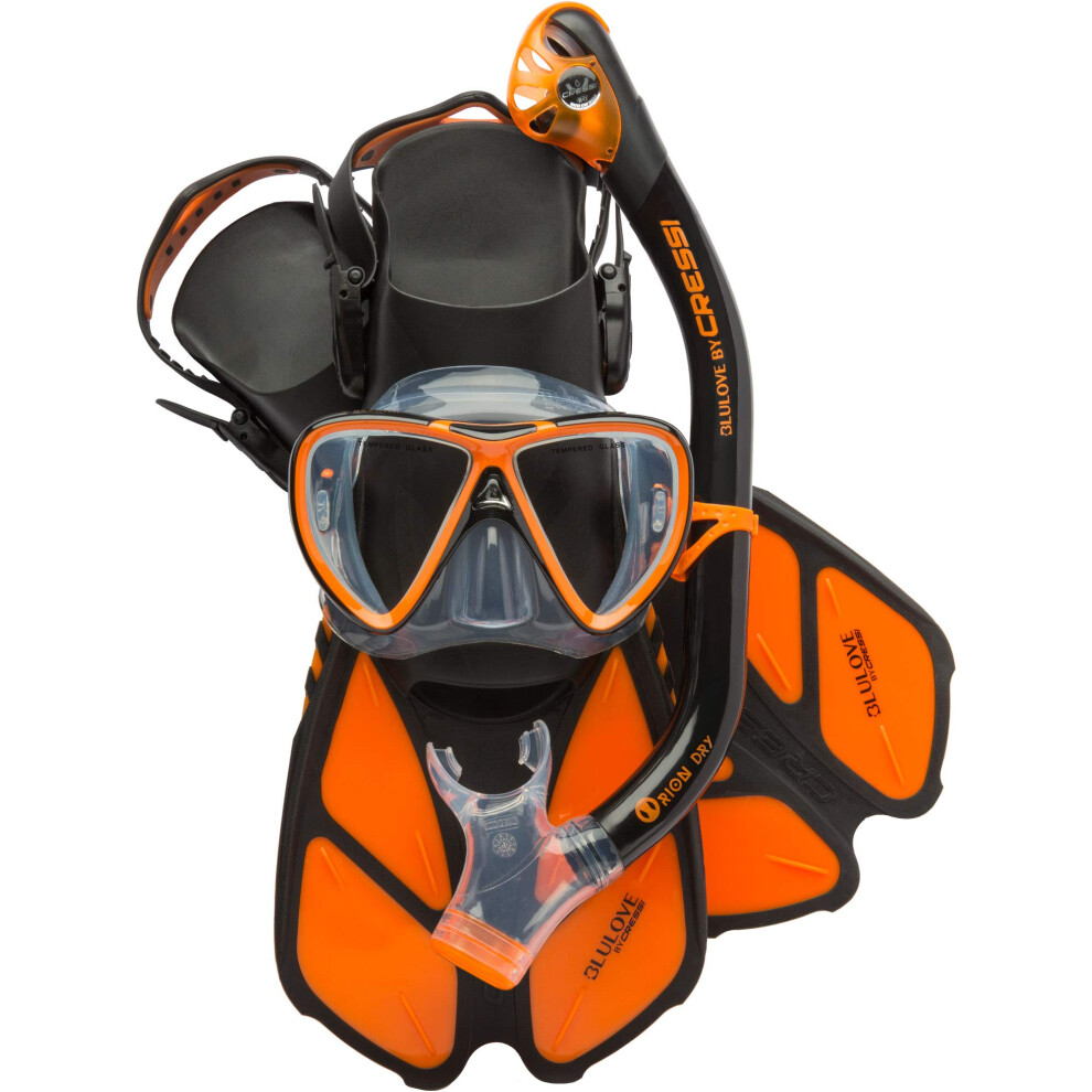 cressi Bonete Pro Dry Set  BlackOrange  SM