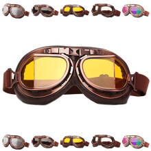 Peicees Vintage Helmbril Motorbril Fiets Motorcross Pilot Goggle