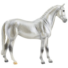 Breyer Horses Freedom Series | Pearly Grey Trakehner | 9.75" x 7" | 1:12 Scale | Model #960, White