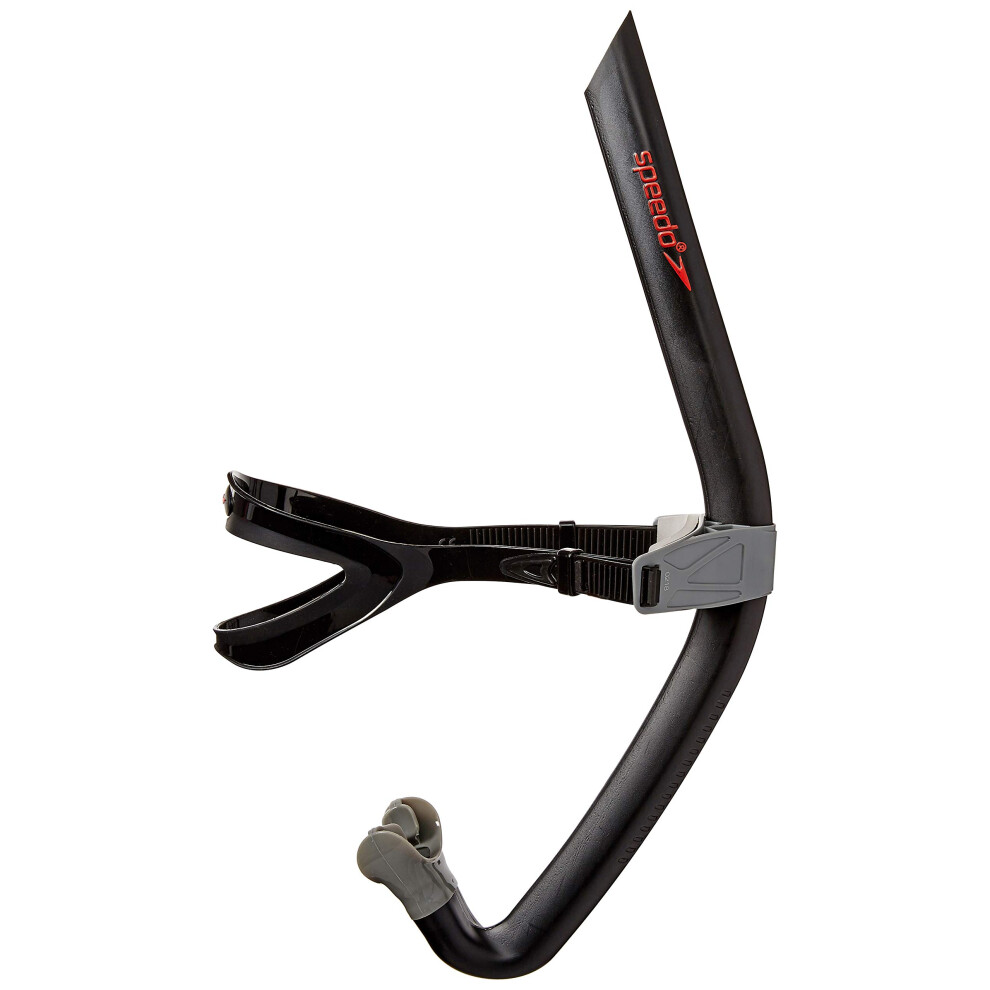 Speedo Unisex-Adult Zwemtraining Snorkel Bullet Head Charcoal One Size-image