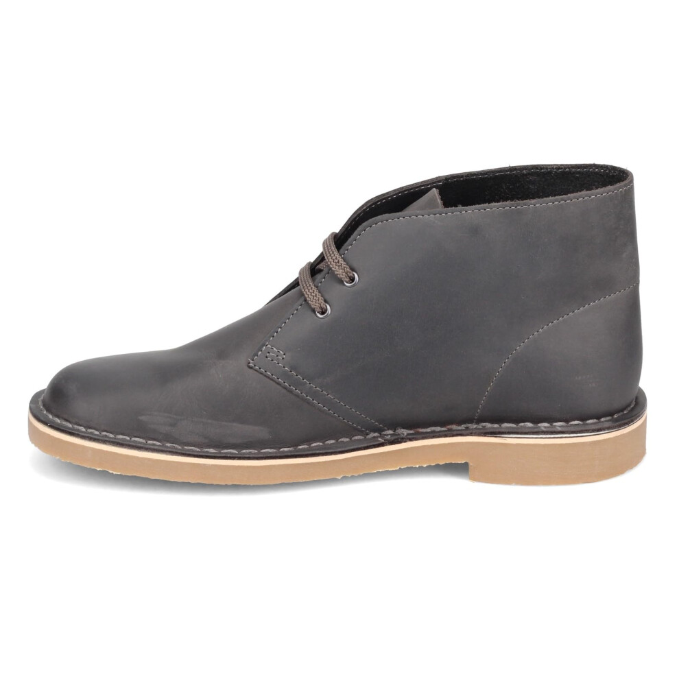 Clarks Bushacre 3 Grey Leather 10 D (M)