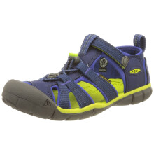 KEEN Big Kids Seacamp 2 cNX closed Toe Sandal Blue Depthschartreuse