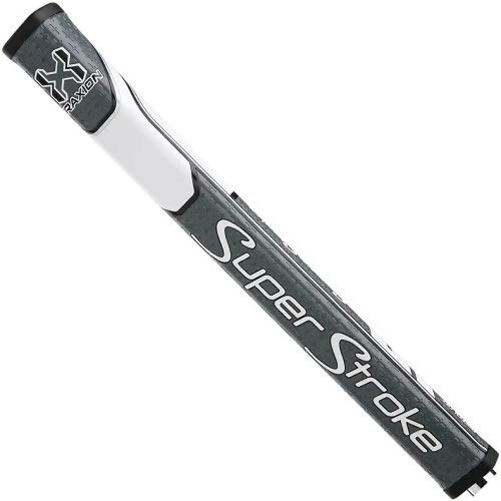 SuperStroke Traxion Pistol GT Tour Golf Putter Grip  Gray/White (Pisto