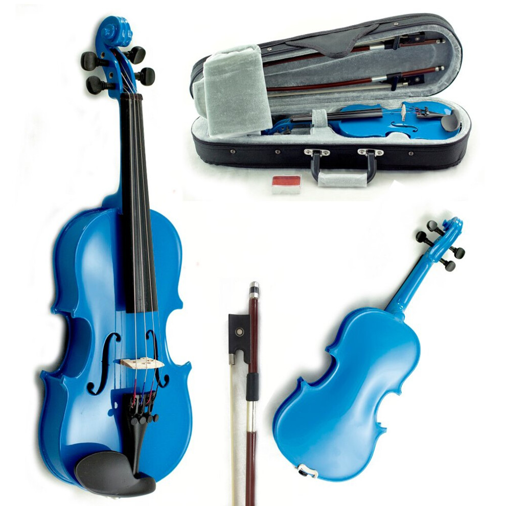 SKY Wood 1/10 Size Kid Violin with High Quality Lightweight Case  Braz