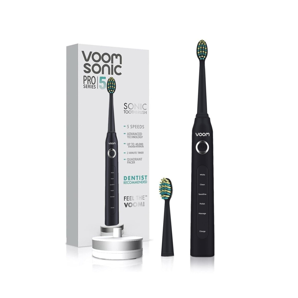 Voom Sonic Pro 5 Electric Toothbrush For Adults - Ultrasonic Electric