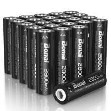 BONAI AA Rechargeable Batteries High-capacity 2800mAh 12V NiMH Battery