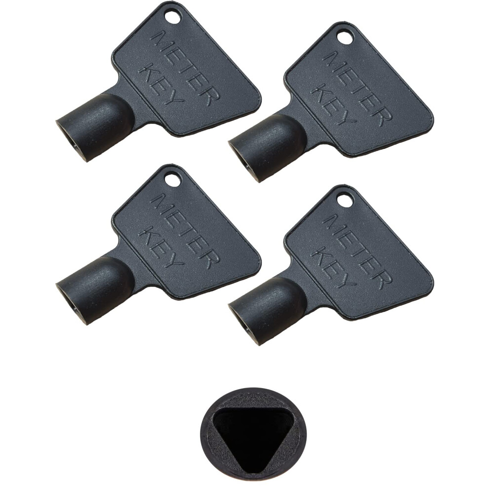 Gas Meter Box Key 4 Pack] - Triangle Key - Electric Box Key - Utility 5060856893411