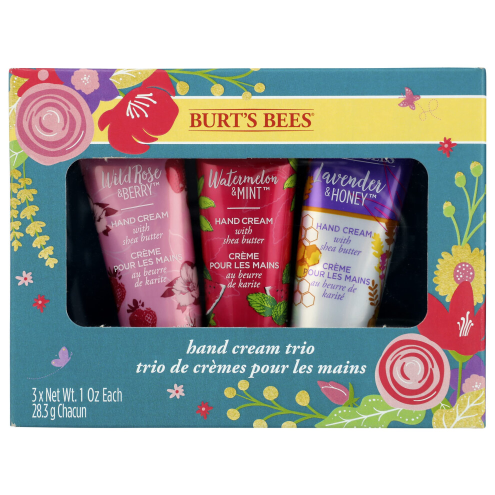 Burts Bees Hand cream Trio gift Set  3 cT