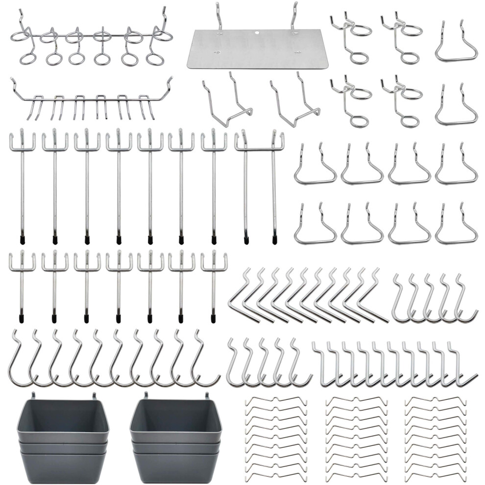 Frimoony Pegboard Hooks Assortment With Pegboard Bins Peg Locks For 632202522464