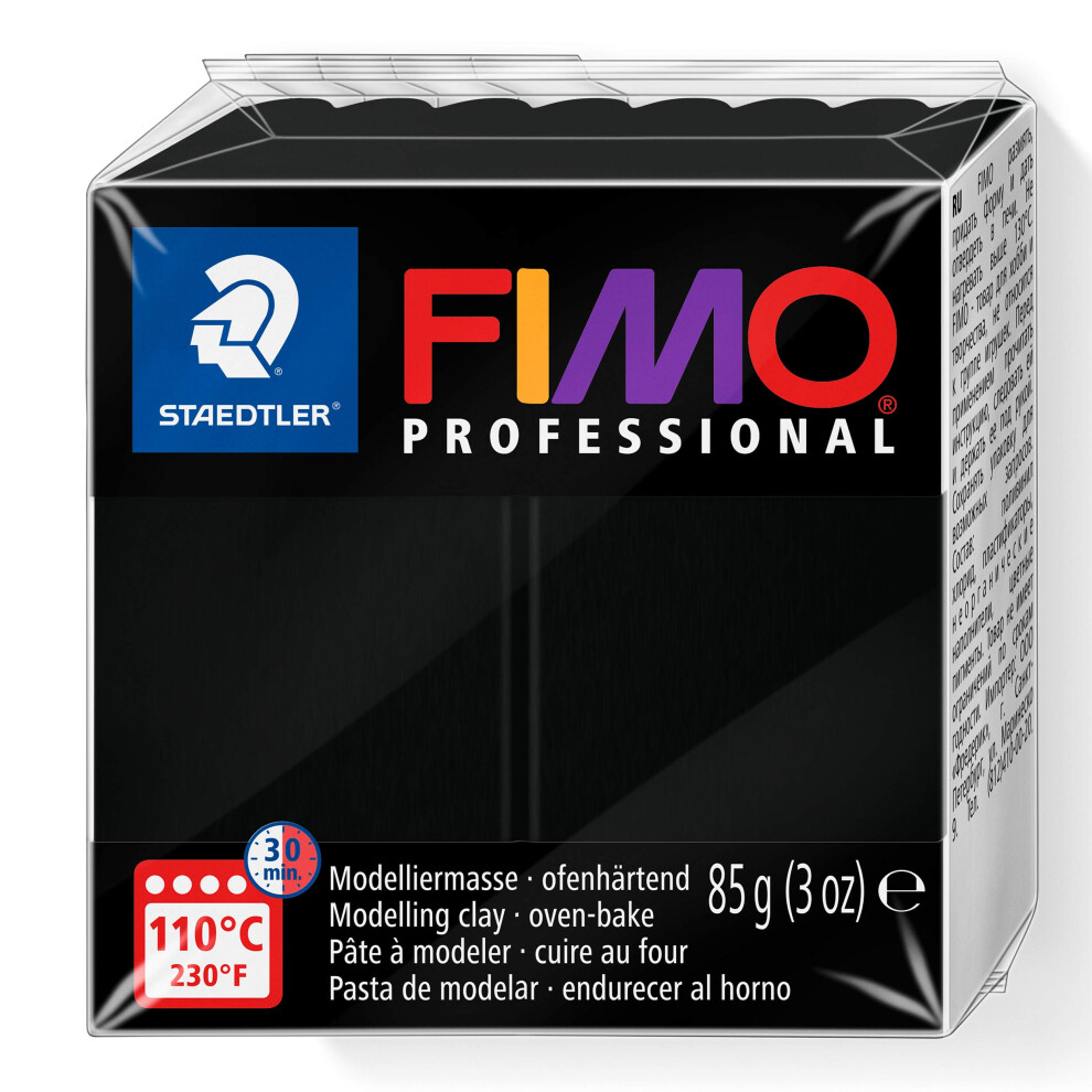 Staedtler Fimo Professional Soft Polymer clay  3-Ounce  Black