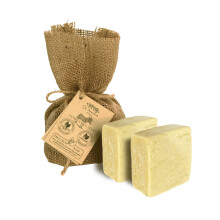 DrAncient Sapone al Latte d'Asina + Sapone al Latte di Capra Biologico Naturale Tradizionale