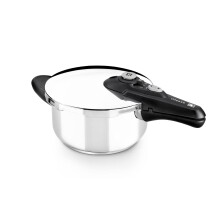 BRA Vitesse - Olla a presión Cocotte Minute a Bayoneta, 22 cm, 4 L, Acero Inox 18/10, Todo tipo de fuegos incluidos inducción