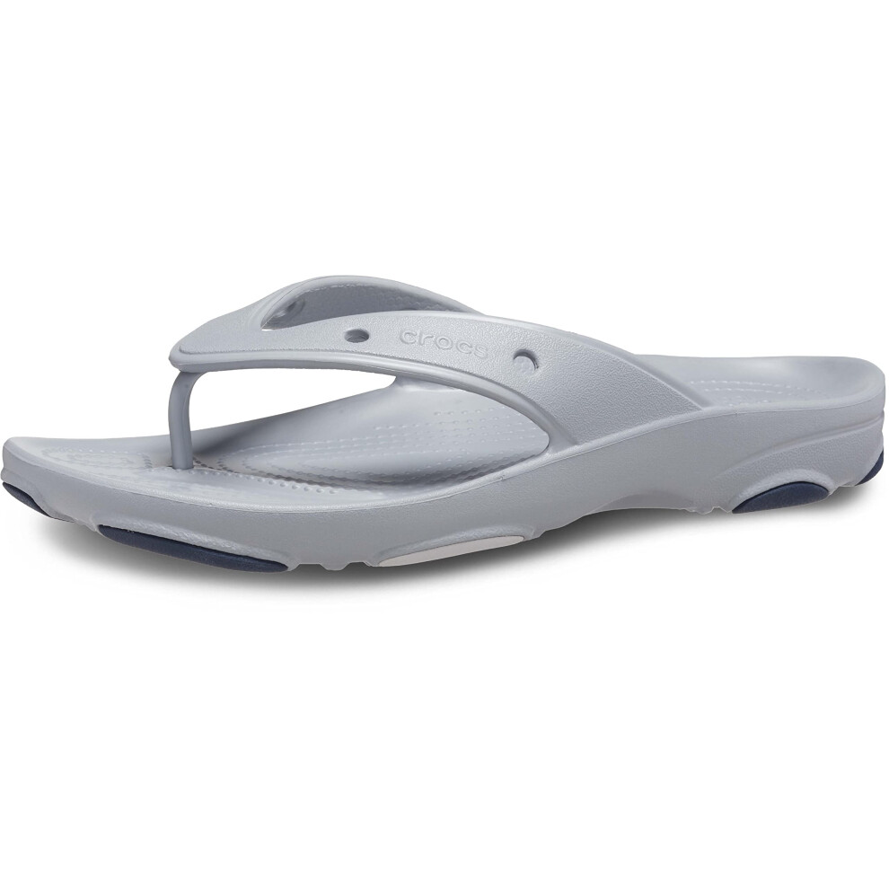 Crocs Unisex Classic All Terrain Flip Flops Sport Sandal  Light Grey