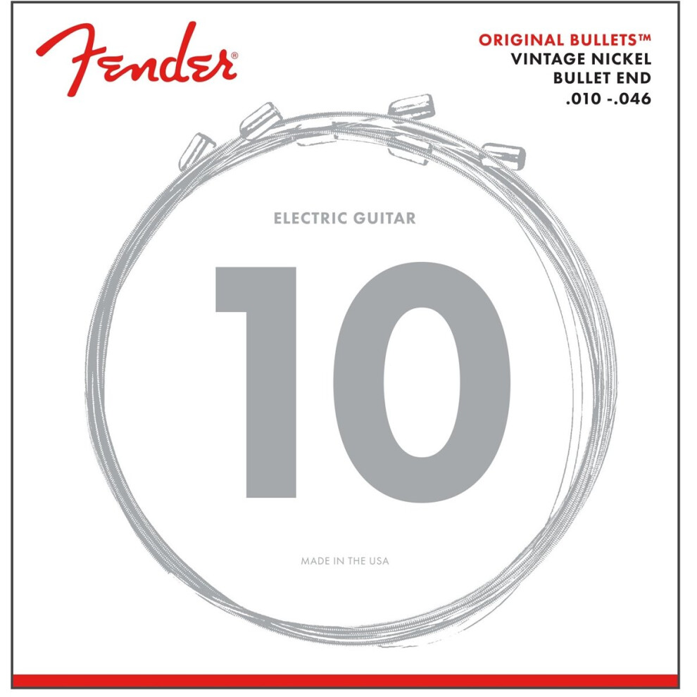 Fender Original Bullet 3150 Electric Guitar Strings  Pure Nickel  Bull