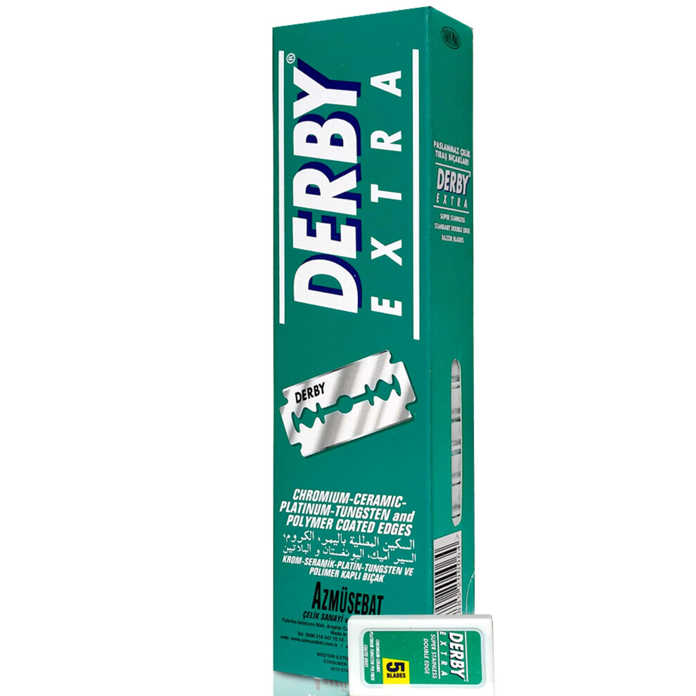 Derby Extra Double Edge Razor Blades  100 Count