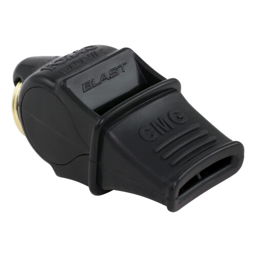 Fox 40 Sonik Blast CMG Whistle with Lanyard  Black