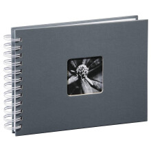 Album à spirales - Fine Art - 24x17 cm - 50 pages - Couleur gris - Mixte